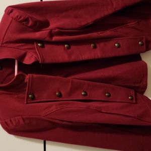 Tommy Hilfiger Jacket Maroon size small does have shoulder pads